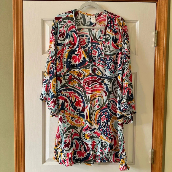 Anne Cole Other - Anne Cole Signature Women's Wallflower V-Neck Cover-Up Tunic Top